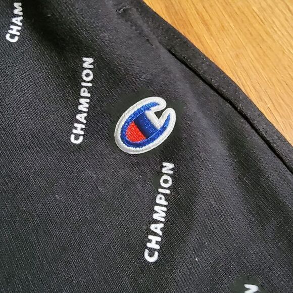 Champion Powerblend Reverse Weave AOP Printed Shorts Black White Men's Size M - Picture 4 of 5